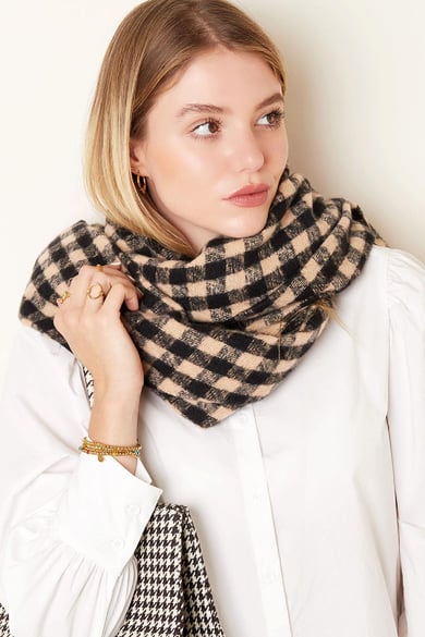 Sjaal klein vierkant Beige Polyester h5 Afbeelding3